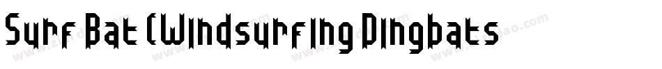 Surf Bat (Windsurfing Dingbats)字体转换